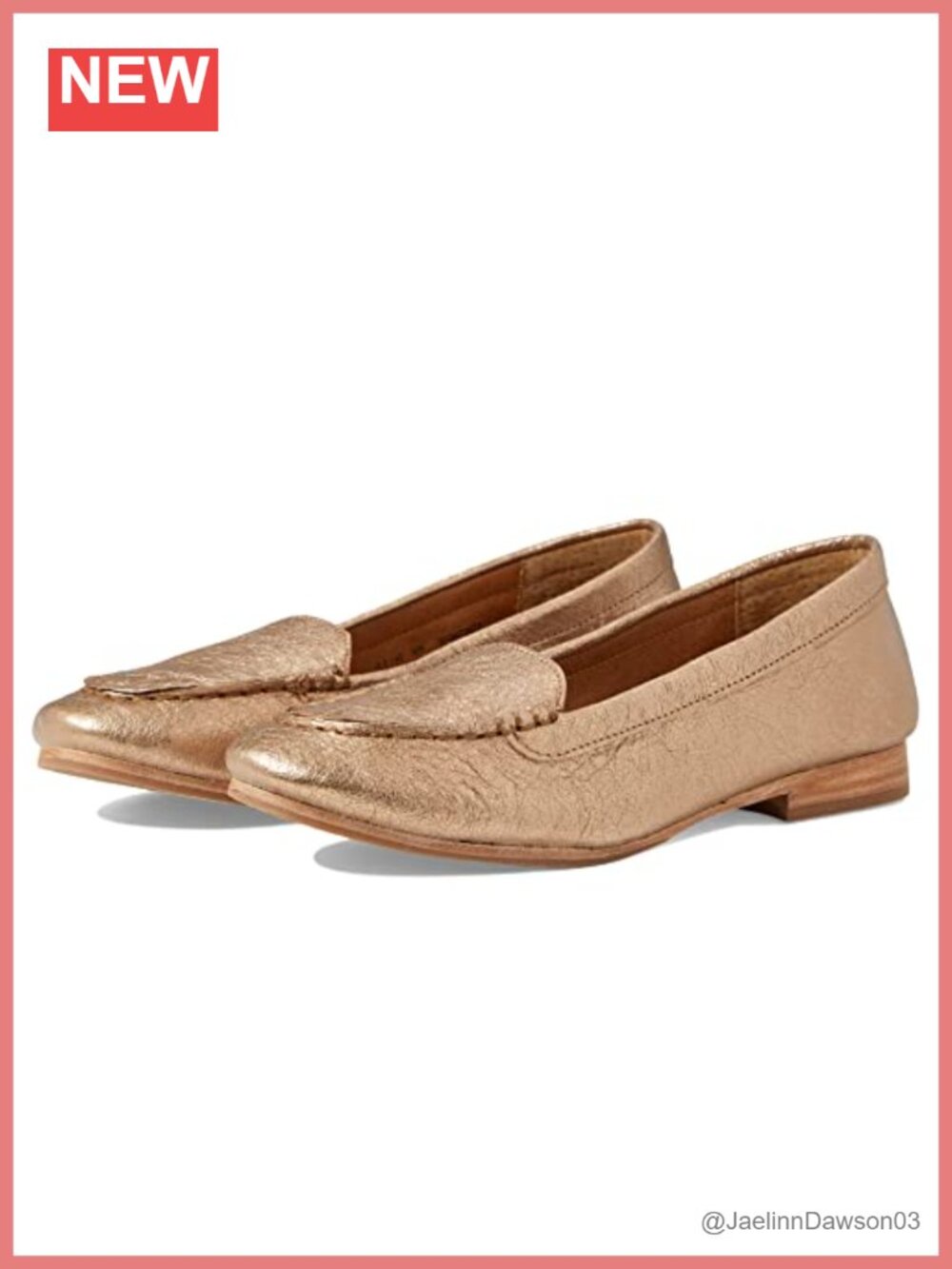 Leather Round Toe Loafer Slip-On Shoes Low Stacked Heels